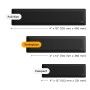 Glorious Gaming GLO-KB-ACC-WR-CLTH-TKL-BLK accessorio del dispositivo di ingresso Keyboard palm rest