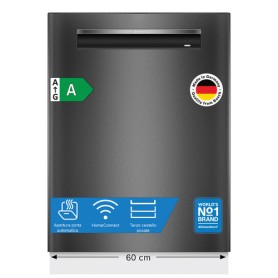 Bosch SMP4ECC72S Serie 4 Lavastoviglie da incasso sottopiano 14 coperti Acciaio nero spazzolato anti-impronta Classe A