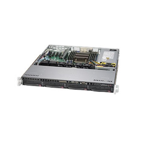 Supermicro SuperServer 5018R-M Rack (1U), - Nero, Grigio Intel® C612 LGA 2011 (Socket R) (SYS-5018R-M)