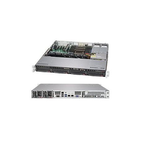 Supermicro SuperServer 5018R-MR Intel® C612 LGA 2011 (Socket R) Rack (1U) Argento (SYS-5018R-MR)