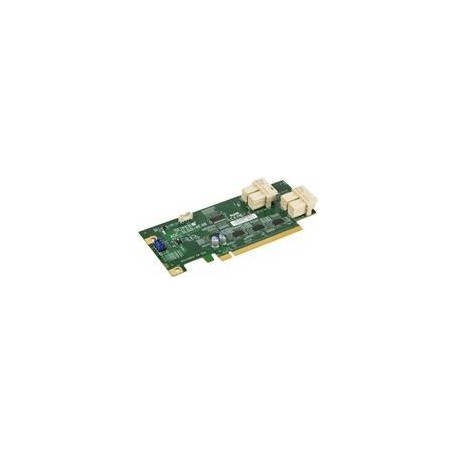 Supermicro AOC-SLG3-4E4R - Speicher-Controller - 4 Sender/Kanal - PCIe 3.0 - Low-Profile - PCIe 3.0 x16