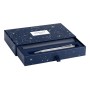 Caran d-Ache Cosmic Blue Nero Penna a sfera retrattile a clip 1 pz (CC0890.024)