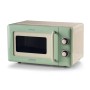 Ariete Linea Vintage 3960 Forno a microonde Vintage, 800W, Capacità 20L, 3 funzioni, 6 livelli di cottura, Timer, Verde (3960GR)
