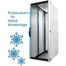 RITTAL Schallgedämmter 19"-Serverschrank VX IT von vorbereitet für In-Rack-Wandklimaanlage - 42 HE - BxT 800x1200mm - Sichttü (995311099TKVS)