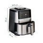 Tefal Jamie Oliver EY55JDE0 friggitrice Singolo 5 L Indipendente 1670 W Friggitrice ad aria calda Nero, Acciaio inox