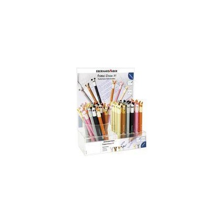 EBERHARD FABER Gelschreiber Animal Erase it!, 72er Display Strichstärke: 0,7 mm, nachfüllbar, Schreibfarbe: blau, - 1 Stück ( (560103)