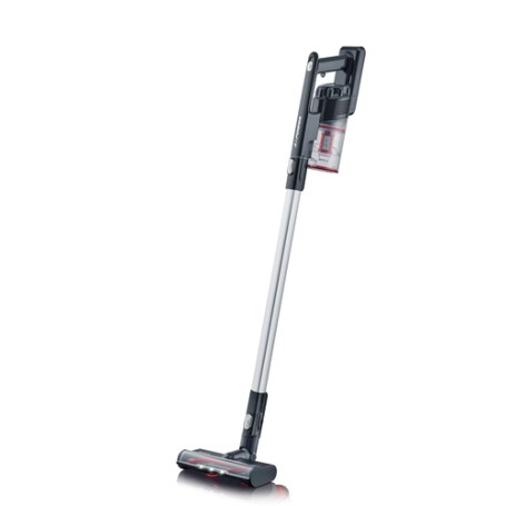 Severin HV7966 Aspirapolvere elettrica Batteria Secco Sacchetto per la polvere 0,5 L 120 W Nero, Rosso, Argento 2200 Ah