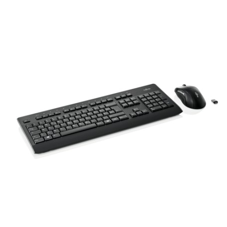 Fujitsu Set LX960 tastiera Mouse incluso Ufficio RF Wireless AZERTY Francese Nero (S26381-K960-L440)