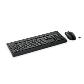 Fujitsu LX960 tastiera Mouse incluso Casa RF Wireless QWERTZ Svizzere Nero (S26381-K960-L470)