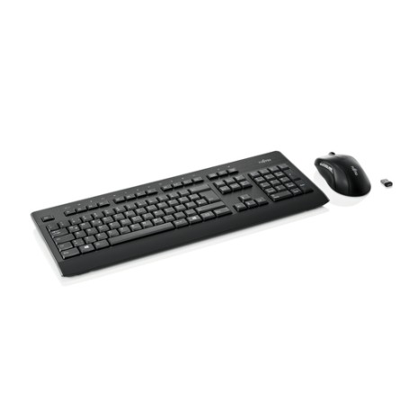 Fujitsu LX960 tastiera Mouse incluso Casa RF Wireless QWERTZ Svizzere Nero (S26381-K960-L470)