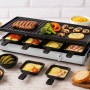 Gastroback Raclette Grill & Pancake Station griglia per raclette 8 persona(e) 1700 W Nero, Acciaio inox (42563)