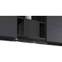 Siemens LJ67BDP65, iQ500, Cappa integrata di design, 60 cm, Vetro grigio con stampa nera, Nero opaco