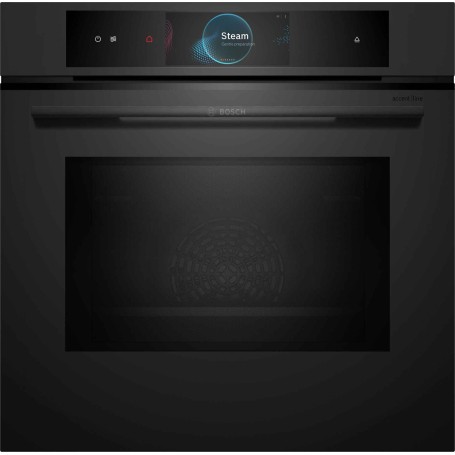 BOSCH HNG978NM1 forno da incasso con funzione vapore e microonde, 60 x 60 cm, Matt Black, Serie 8