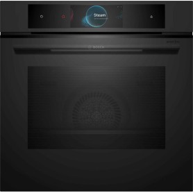 BOSCH HSG938EM1 Forno da incasso con funzione vapore, 60 x 60 cm, Matt Black, Serie 8