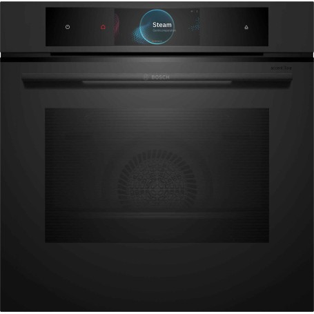 BOSCH HSG938EM1 Forno da incasso con funzione vapore, 60 x 60 cm, Matt Black, Serie 8