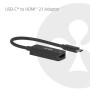 CLUB3D CAC-2505 cavo e adattatore video 0,12 m USB tipo-C HDMI + USB Nero