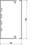 Hager FB9923007035 accessorio per canale di cavo Canalina per cavi