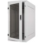 Triton 19"-Serverschrank/Netzwerkschrank RIE von - Schutzgrad IP54 - 27 HE - BxT 600 x 800 mm - Sichttür - RückWand - lichtgra (RIE-27-A68-CCX-N1)