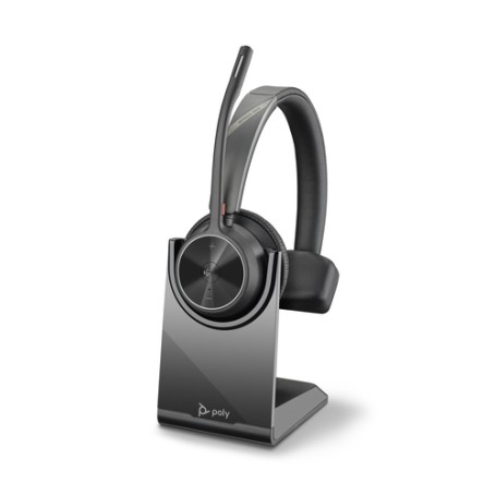 POLY Voyager 4310 UC Cuffia Padiglione auricolare USB tipo A Bluetooth Base di ricarica Nero (218471-02)
