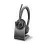 POLY Voyager 4320 UC Cuffia Padiglione auricolare USB tipo-C Bluetooth Base di ricarica Nero (218479-02)