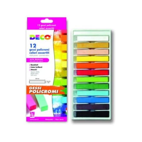 CF12 GESSI POLICROMI COLORI ASS. (MY/MCP12)