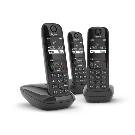 Gigaset AS690 Trio Telefono DECT Identificatore di chiamata Nero (L36852H2816K111)