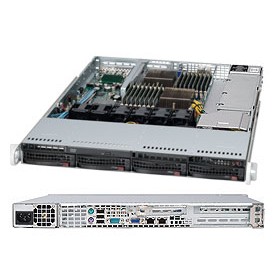 Supermicro 1022G-NTF AMD SR5670 Presa elettrica G34 Rack (1U) Nero (AS-1022G-NTF) (AS-2014TP-HTR)