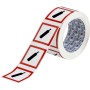 Brady PIC 1804-50*50-B7541-RLL-C etichetta autoadesiva Quadrato Permanente Nero, Rosso, Bianco 250 pz (811696)