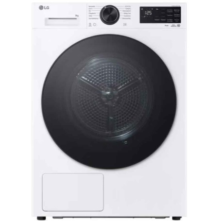 LG RT90X7W Asciugatrice a pompa di calore da 9 kg, classe di efficienza energetica B, larghezza 60 cm