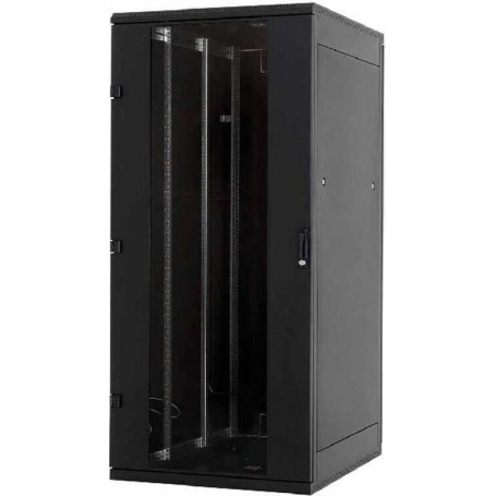 Triton 19"-Netzwerkschrank RMA von - 42 HE - BxT 800x600 mm - schwarz - Sichttür - RückWAND (RMA-42-A86-BAX-N1)