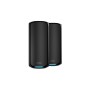 NETGEAR Orbi 970 Series Quad-Band WiFi 7, 2-Pack Quad-band (2.4 GHz / 5 GHz-1 / 5 GHz-2 / 6 GHz) Wi-Fi 6 (802.11ax) Nero 3 Inter (RBE972SB-100EUS)
