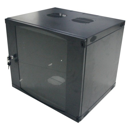 LogiLink W09F64B rack Da parete Nero, Grigio