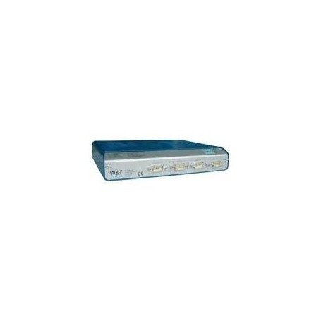 W&T COM-Server Highspeed Office, 4 Port, RJ45 10-100BaseTX Netzwerkanschluß, 4 x RS232-RS422-RS485 9 Pol Sub-D Stecker (58034)