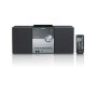 Lenco MC-150 impianto stereo portatile Analogico e digitale 22 W Nero, Argento (MC-150)