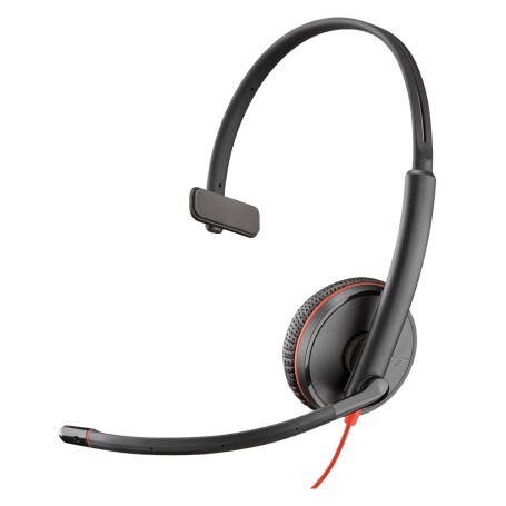 POLY Blackwire 3215 Auricolare Cablato A Padiglione Musica e Chiamate USB tipo-C Nero (209750-22)