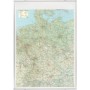 FRANKEN Deutschland Straßenkarte, magnethaftend beschreibbar, Rahmen aus Aluminium - 12 mm, Kunststoffecken (KA300D)