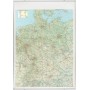 FRANKEN Deutschland Straßenkarte, beschreibbar und pinnbar beschreibbar, Rahmen aus Aluminium - 12 mm, Kunststoffecken (KA301P)