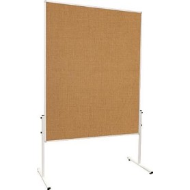 FRANKEN Moderationstafel U-Act! Line, 1.200 x 1.500 mm Oberfläche: Jute / braun, Gesamthöhe: 1.950 mm - 1 Stück (MT9009)