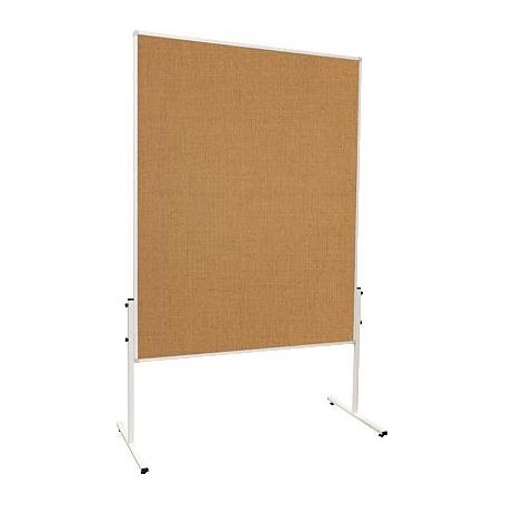 FRANKEN Moderationstafel U-Act! Line, 1.200 x 1.500 mm Oberfläche: Jute / braun, Gesamthöhe: 1.950 mm - 1 Stück (MT9009)