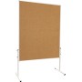 FRANKEN Moderationstafel U-Act! Line, 1.200 x 1.500 mm Oberfläche: Jute / braun, Gesamthöhe: 1.950 mm - 1 Stück (MT9009)