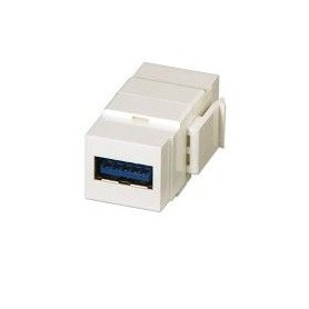 MODULO KEYSTONE PER USB F/F BIANCO (ADM-KUSB-W)