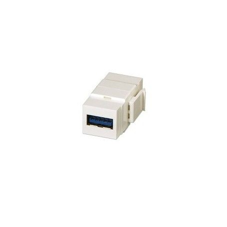 MODULO KEYSTONE PER USB F/F BIANCO (ADM-KUSB-W)