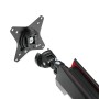 LogiLink BP0091 Supporti a parete per TV 81,3 cm (32") Scrivania Nero, Rosso