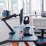 LogiLink BP0091 Supporti a parete per TV 81,3 cm (32") Scrivania Nero, Rosso