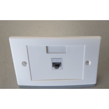 Placca autoportante 1 posto Keystone colore bianco (NT-5932401)