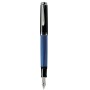 Pelikan M405 penna stilografica Sistema di riempimento integrato Nero, Blu, Argento 1 pz (932780)