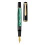 Pelikan 994145 penna stilografica Sistema di riempimento integrato Nero, Oro, Verde, Color marmo 1 pz