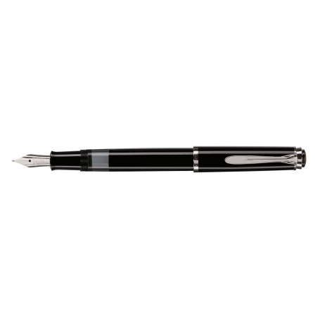 Pelikan Classic M205 penna stilografica Sistema di riempimento della cartuccia Nero, Argento 1 pz (804080)
