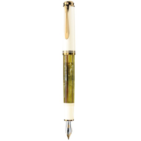 Pelikan Souverän 400 penna stilografica Sistema di riempimento integrato Oro, Bianco 1 pz (934174)