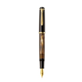 Pelikan M200 penna stilografica Sistema di riempimento integrato Nero, Marrone, Oro, Color marmo 1 pz (808897)
